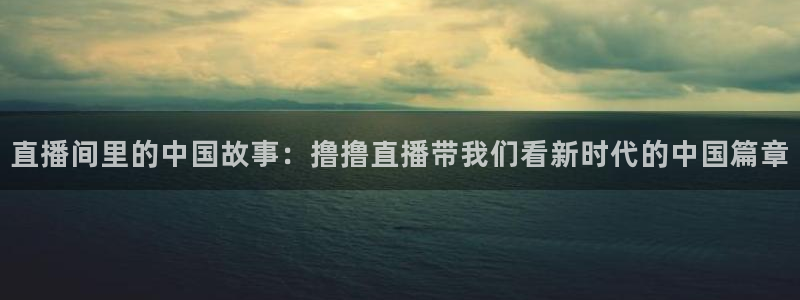 360足球直播无插件高清观看：直播间里的中国故事：撸撸直播带我们看新时代的中国篇章